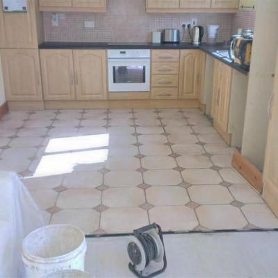 Kitchen Floor with old tiles